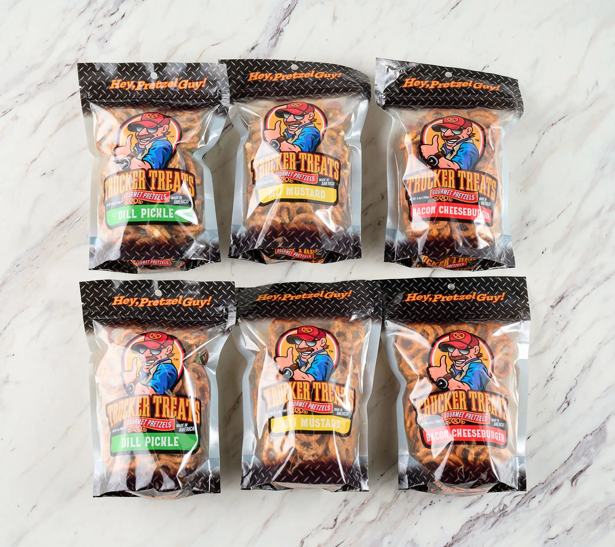 Trucker Treats (6) 5.3oz Flavored Pretzels Trucker Treats (6) 5.3oz Flavored Pretzels