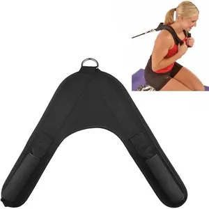 Ab Crunch Harness Cable Attachment Ab Exercise Cable Machine Gym Workout Abdominal Crunch Core Muscle Training Equipment Shoulder Pads