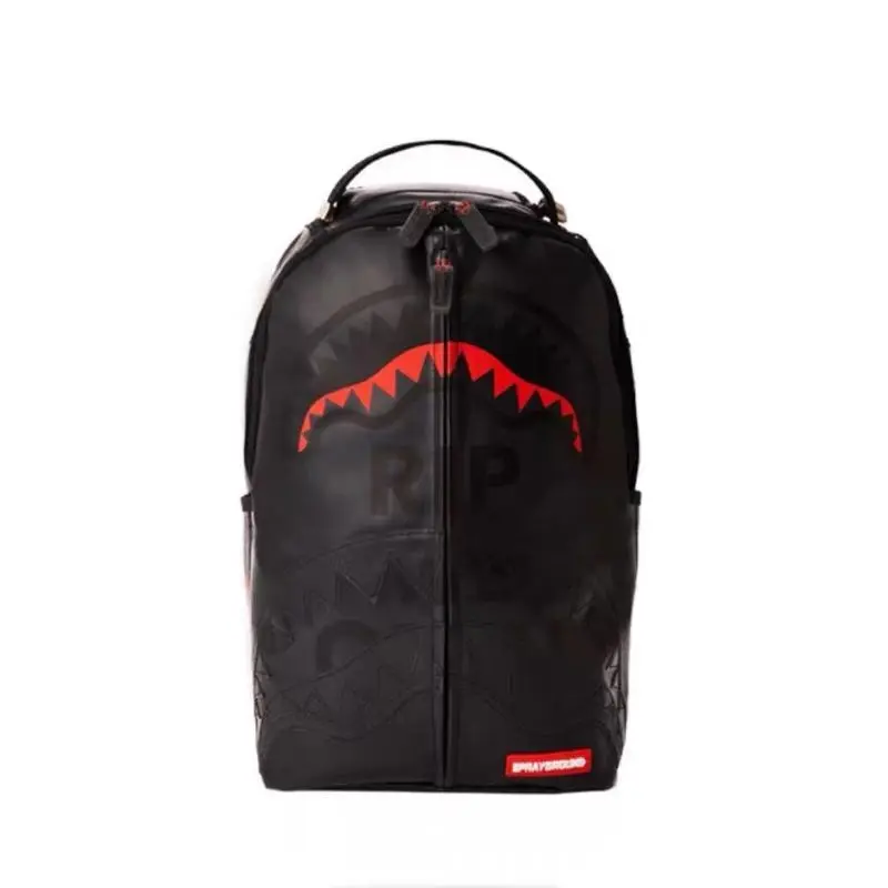 Sprayground Rip Me Open Shark Mouth Backpack, Transparent Clear Streetwear Daypack, Large Capacity Hip Hop Travel Backpack For Men Women, Fashion Shark Print School Backpack