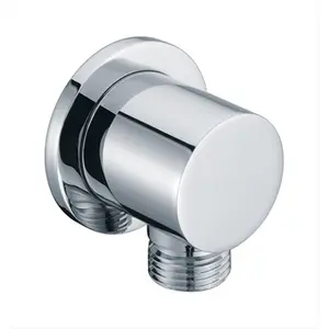 212 MAIN WCTR50100 Chrome Round Shower Wall-Mount Supply Elbow, Bathroom Fixture Accessories