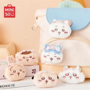 MINISO Genuine Chiikawa Cherry Blossom Plush Badge Pins, Cute Hachiware Usagi Chiikawa Design, Soft Plush with Sakura Decor, Sturdy Metal Pin, Ideal Bag & Clothing Accessories, Perfect Gift for Anime Fans