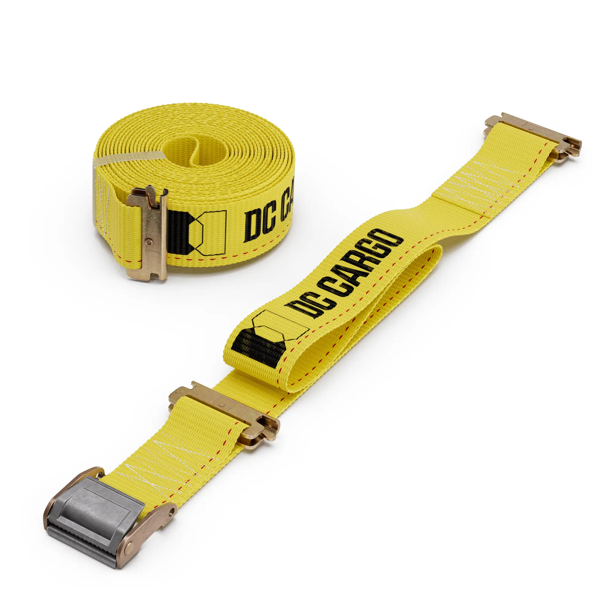 2 inch Cam Buckle Strap with E-Track Fittings, Double Fitted End