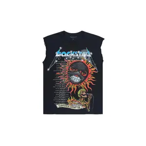 Rayvor Black Cut off Tee