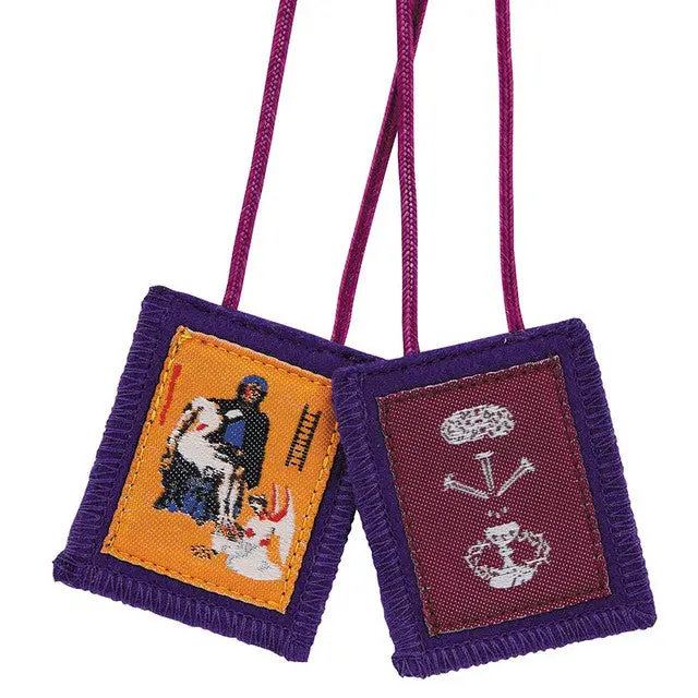 Small Benediction and Protection Purple Scapular