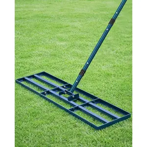 Lawn Leveling Rake, 45x10 Inch Yard Leveling Rake for Soil with 78'' Handle, Soil Sand Dirt Ground Surfaces, for Backyard,, Golf Course, Pasture, Farm