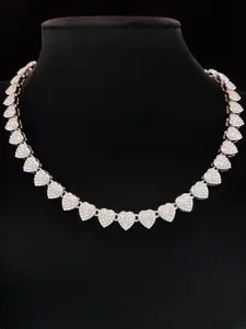 Heart Shaped Design Choker Necklace, Love Heart Necklace, Fashion Jewelry for Party, Daily Clothing Decor, Trendy All-match & Exquisite Jewelry for Birthday Gift