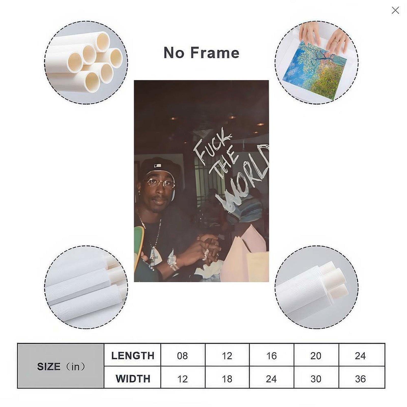 "Vintage Tupac Poster – Classic Hip Hop Wall Art"