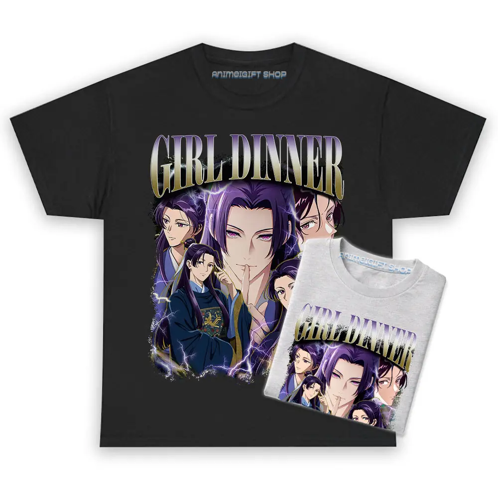 Jinshi The Apothecary Diaries Girl Dinner Retro T-Shirt Sweatshirt Hoodie Cotton Anime Manga Fan Gift Fabric Top