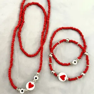 Unisex Elastic Stretch Waistbeads & Anklet Set -