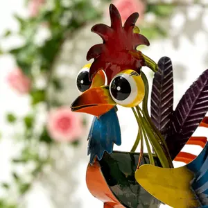 Garden Sculptures, Outdoor Courtyard Garden Wrought Iron Socket-Style Ground Decorations, Garden Decor Items, Home Decor