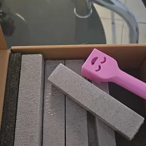 12 Pack Pumice Stone for Toilet Cleaning Extra Long Handle for Removing Bowl Ring Pool Bathroom Toilet Brush Limescale Stain Remover for Tile Bath-tub