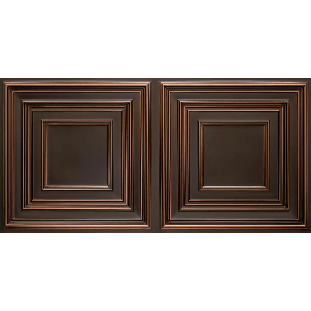 From Plain To Beautiful In Hours #222 Decorative Drop Ceiling Tiles, 2 ft. x 4 ft. Durable PVC Glue-Up/Lay-In Faux Tin Tiles, Schoolhouse Style (Pack of 25, 200 sqft), Decorative Tiles