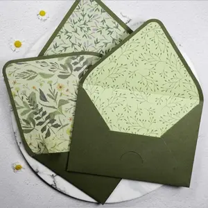 Oil Painting Pattern Envelope, 5 Counts/set Greeting Card Envelopes, Envelope for Various Occasions, Office Stationery & Supplies