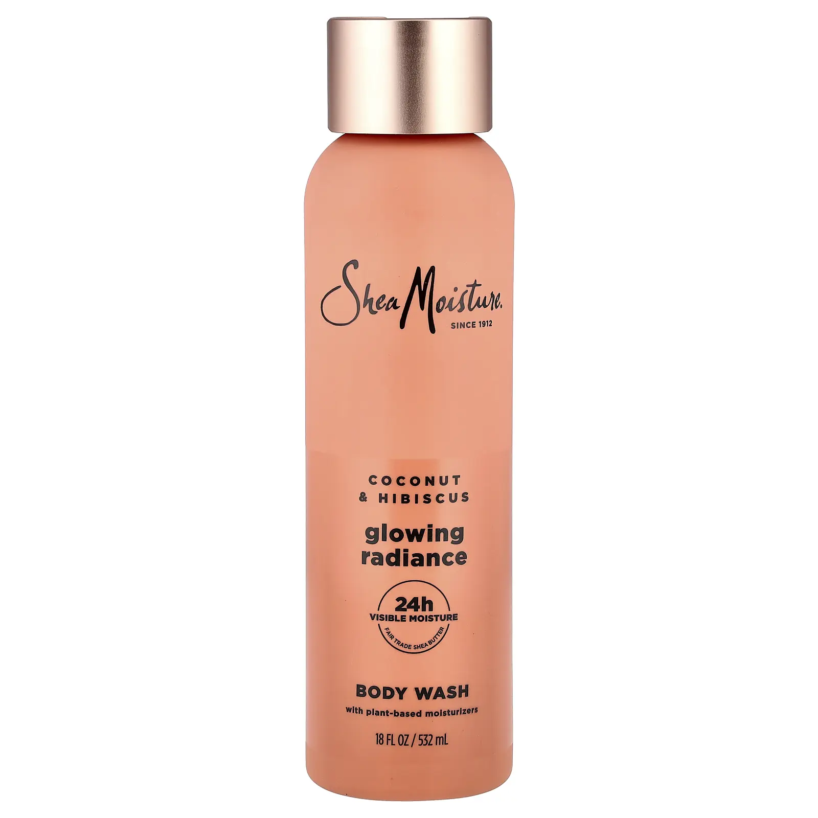 SheaMoisture Glowing Radiance Body Wash, Coconut & Hibiscus, 18 fl oz (532 ml)