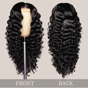 Gorgeous Black Long Wavy Wig for Women -High-Temperature Synthetic Hair, Effortless Glam with RealisticStyle