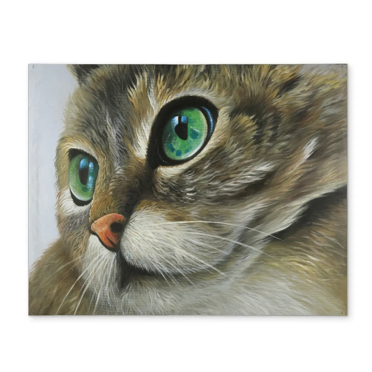 360 stand Elegant Charming Peaceful Cat Portrait Placemat, CPPM1418MNWAKN, 14x18 in Brown Pet Tableware, Lightweight Easy Maintenance Kitchen Decor for Various Interior Styles, Animals