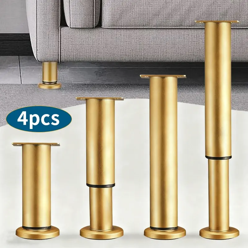 4pcs furniture legs are extendable, adjustable cabinet legs, sofa legs, ascending and descending table legs, bed frame legs, furniture support columns