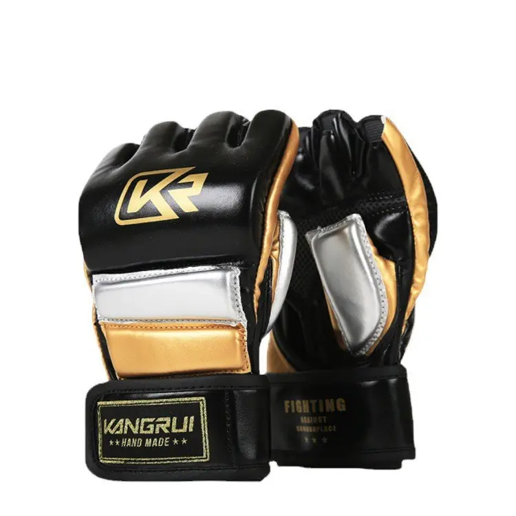Kang Rui MMA Gloves Boxing Half Finger Gloves Adult Boxing Professional Fight Training Sandbag Gloves