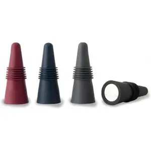 Bottle Stoppers Set of 4, Multicolor Wine Bottle Caps to Preserve Freshness, Stylish and Durable, Perfect for Parties and Gifts