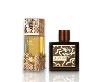 Lattafa Perfumes | Qaed Al Fursan & Atheeri Bundle | Unisex | 3.04 - 3.4 fl oz Bottles | Eau de Parfum | Floral - Vanilla & Aromatic Notes