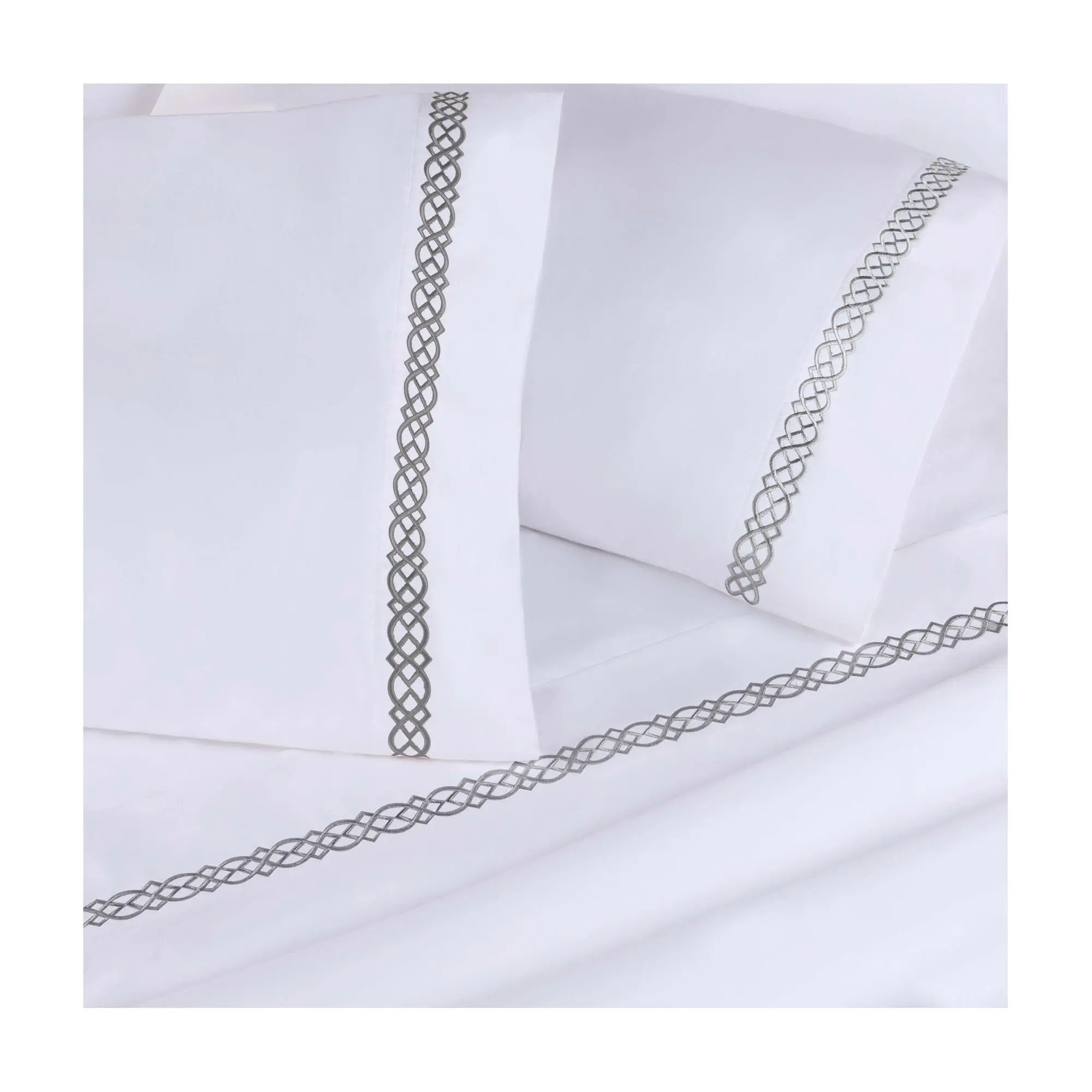 Superior Egyptian Cotton Embroidered Pillowcase s, King Superior Egyptian Cotton Embroidered Pillowcase s, King