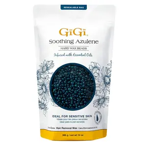 GIGI AND MAX Solid Hard Wax Beads - Body Care Home Waxing Kit, Gentle Azulene Formula for Sensitive Skin, 14oz Single Item for Full-Body Use