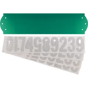 212 MAIN 911 Reflective Address Kit, High Visibility, Reflective Film