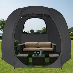 Pop Up Screen Tent House Room Instant Outdoor Camping Canopy Sun Shelter Gazebo for Patio, Backyard & Deck, Privacy Tent(2-10 People, 8'x8' 10'x10' 12'x12') ez  camping  cube