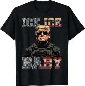 Vintage Ice Ice Baby Funny Trump T-Shirt