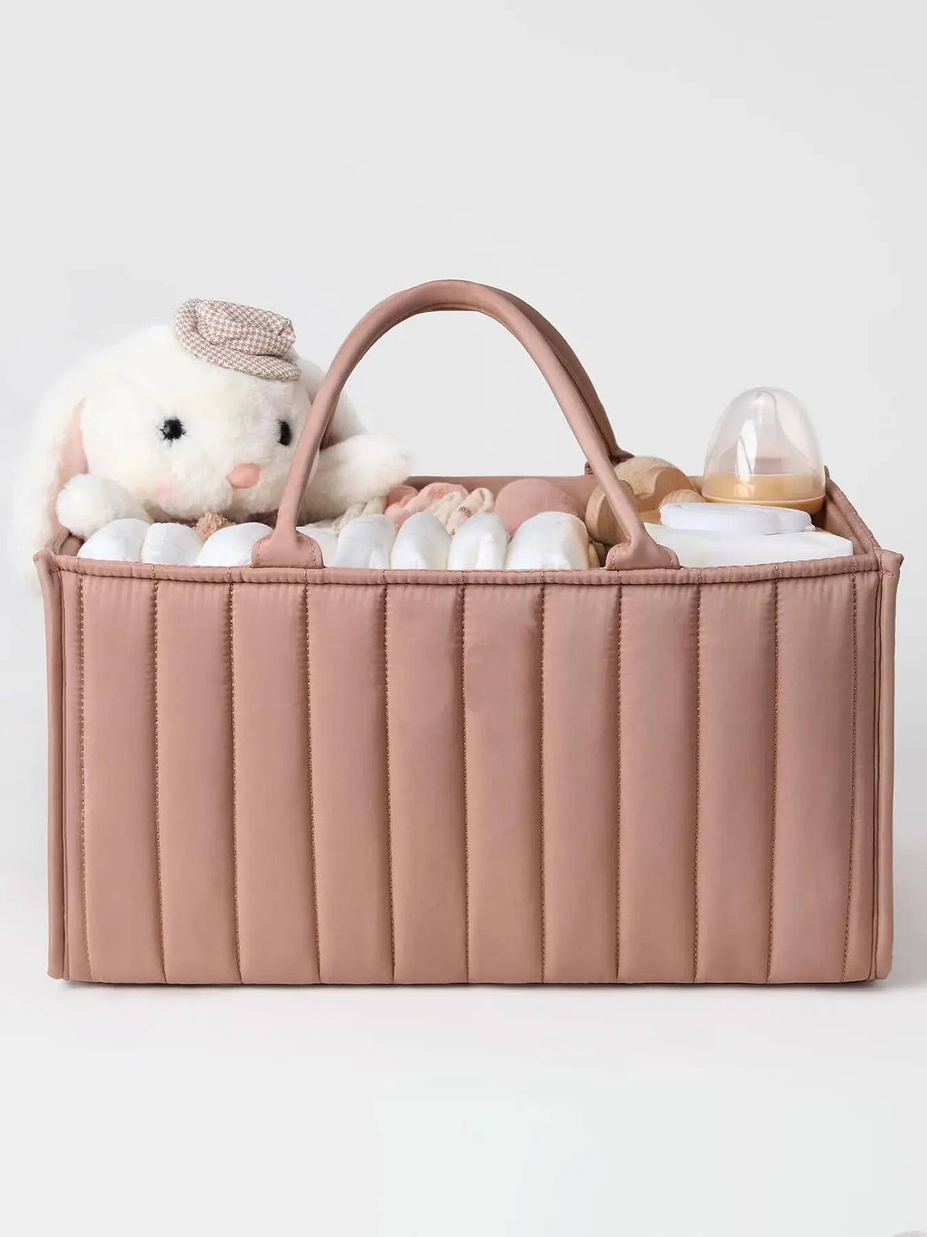 Stylish Diaper Caddy Organizer, Travel Diaper Tote, Diaper Bag, Nursery Storage Basket, Perfect Baby Shower Gift, Essential Newborn Items, Registry Must-Have, Multifunctional Diaper Bag