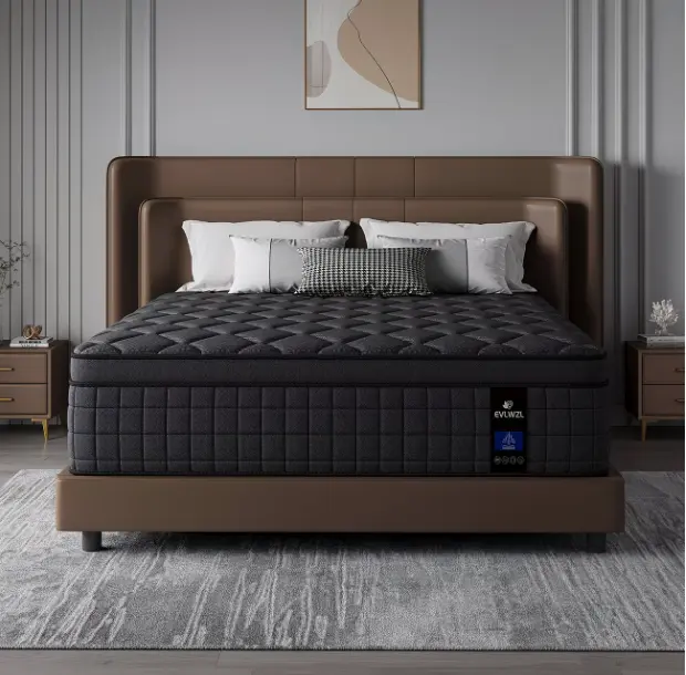8in/10in/12in/14in Twin, Full, Queen, King, Mattress Memory Foam And Spring, Hybrid Mattress, Medium Firmness, Lumbar Support, for Home Rooms Hotels, Boxed,