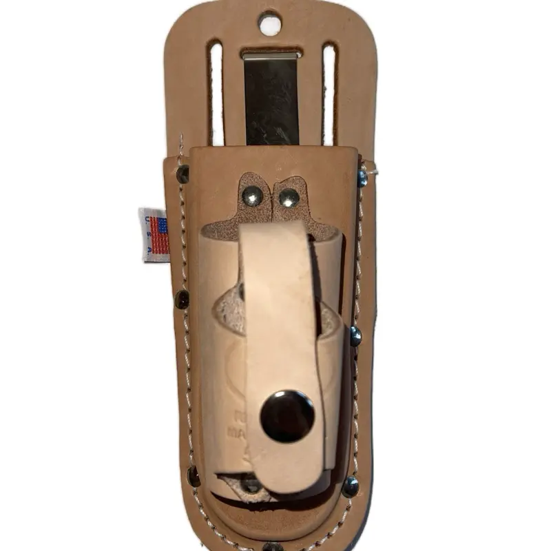 Leather Plier Holder with Unique Design and Button Closure