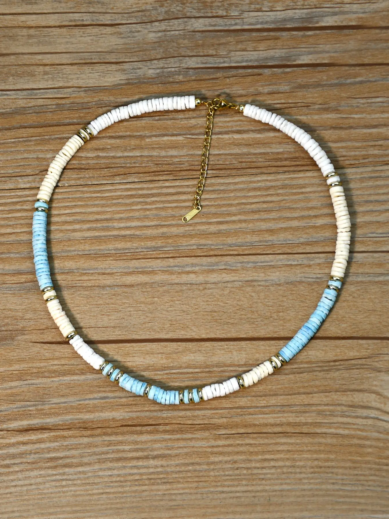 Fashion Trendy Shell Necklace Pearl Handmade Beaded Choker Color Block Design Summer Vacation Beach Minimalist Necklace Jewelry Summer Style Jewelry