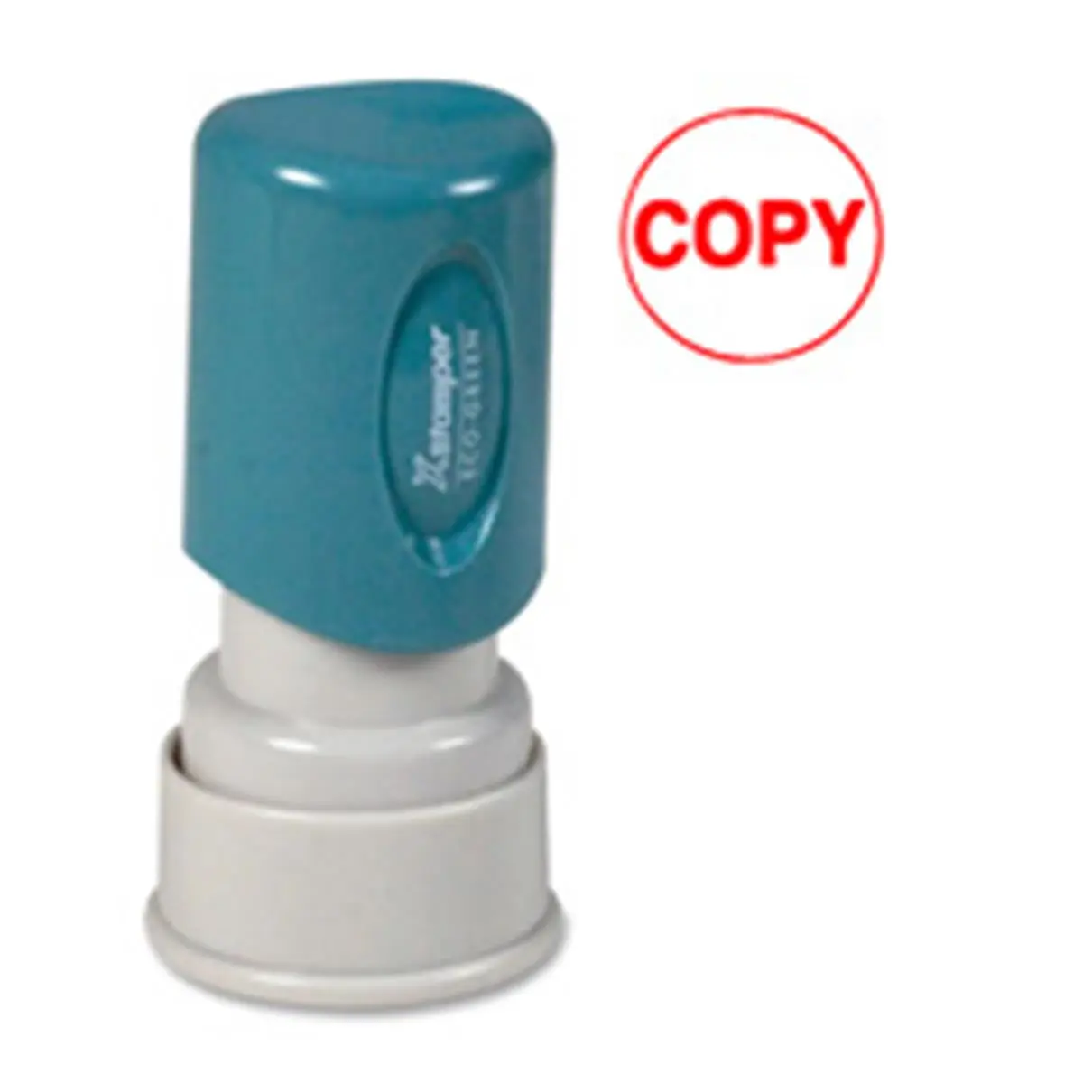 Shachihata Inc Pre-Inked Retractable Copy Stamp - Plastic, Cap-Included, 0.63 in (5/8" Diameter) Impression Size, Safe-to-Carry Office Stationery for Self-Inking & Stamp Supplies