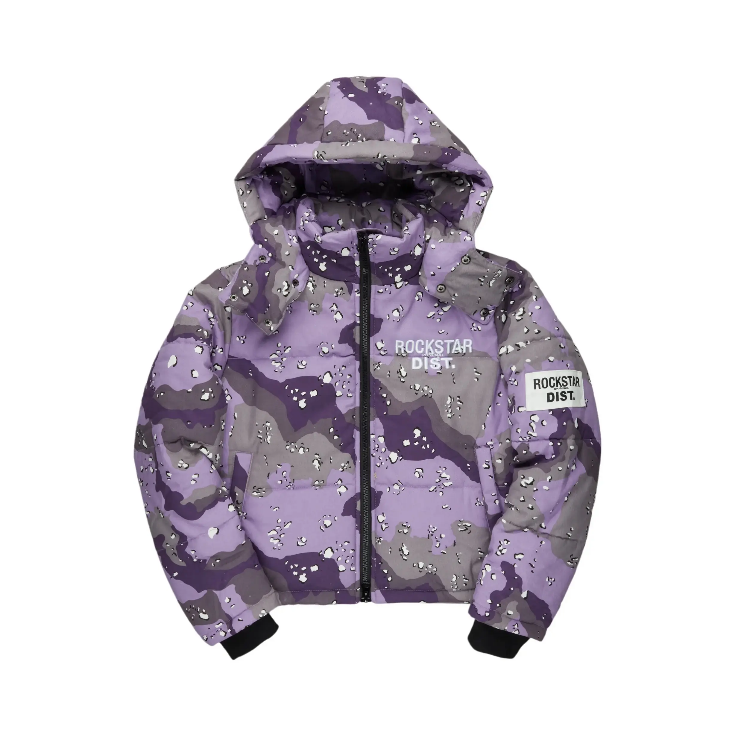 Porchea Purple Camo Puffer Jacket Porchea Purple Camo Puffer Jacket