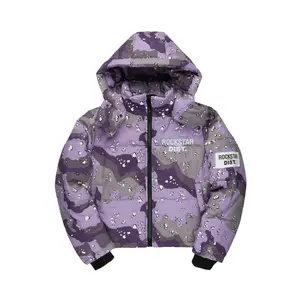 Porchea Purple Camo Puffer Jacket