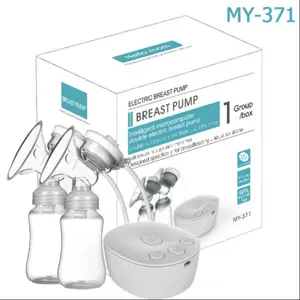 Electric Breast Pump USB Powered with 2 Milk Bottles, Dual Side Suction, Portable and Efficient, Ideal for Mothers