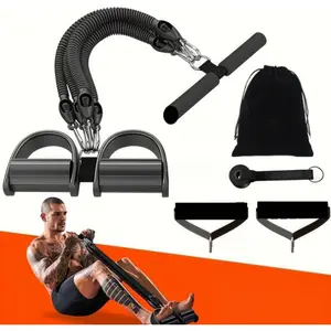 Multifunctional pedal tensioner, fitness equipment for men to lose belly fat, yoga equipment, Pilates equipment, foot-pedal tension rope for women, Workout Bands