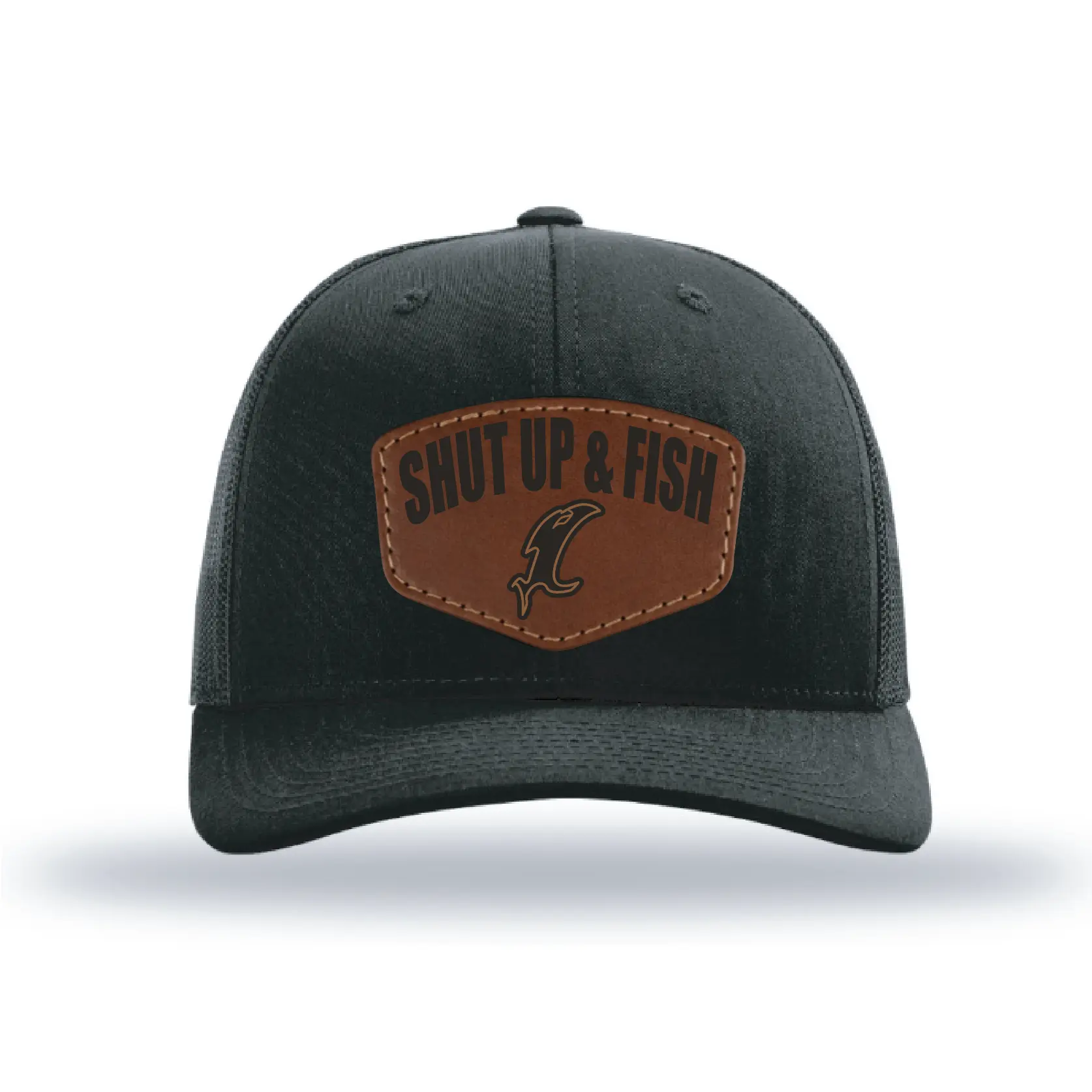 Shut Up & Fish Vic Patch - Black