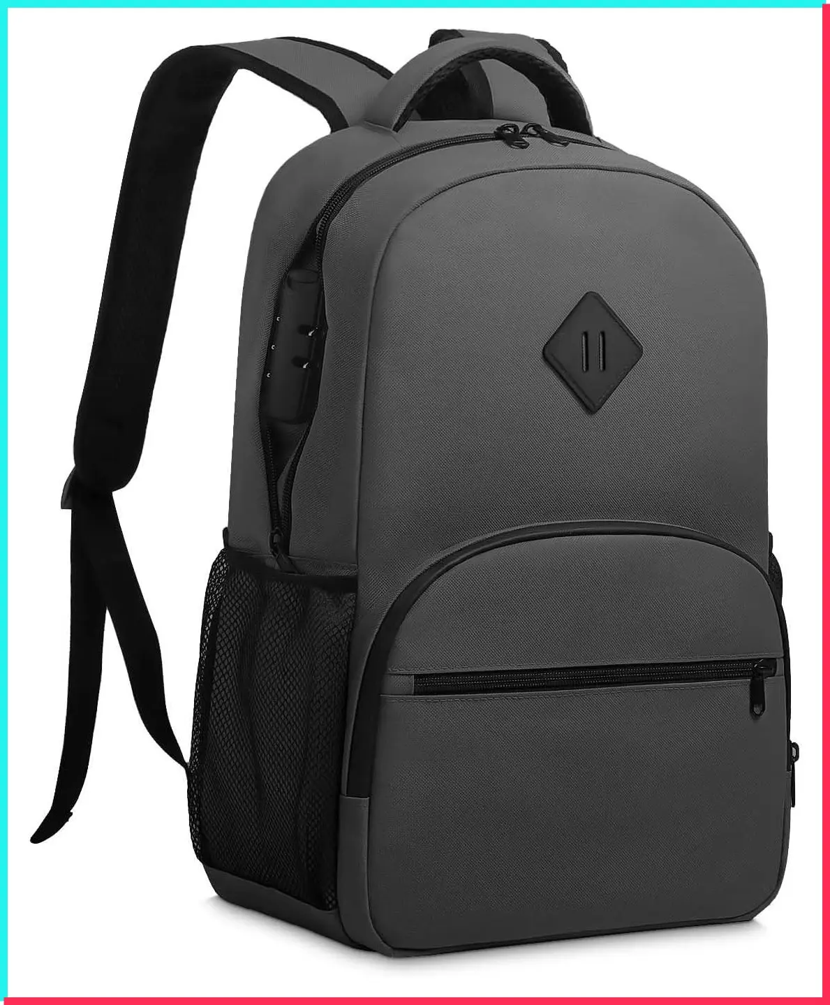 Smell Proof Backpack with Combination Lock, Double Sealed Zipper, Large Capacity Odor-Proof Travel Container with Carbon Lining, Great Gift for Men and Women