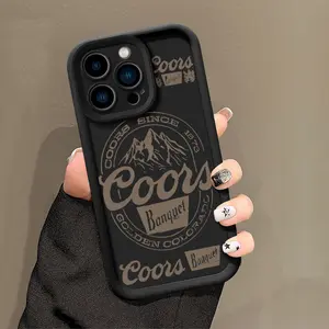 Vintage COORS Letter Pattern Phone Case , Soft Silicone , Fully Protected and Shockproof For iPhone 17 16 15 Pro Max 14 13 12 11 X Plus Air Mini Cover