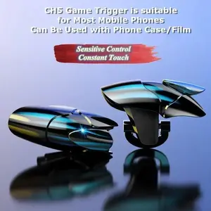 fps game 1Pair ABS Black Shark Mobile Phone PUBG  Trigger Aim Shooting L1R1 Key Button Gamepad Joystick Controller for IPhone Android