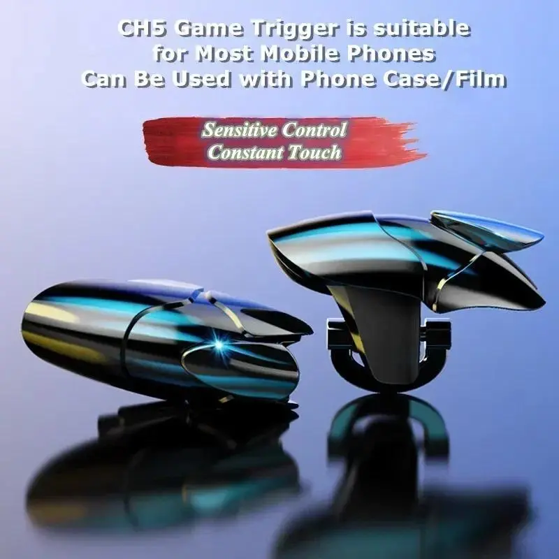 fps game 1Pair ABS Black Shark Mobile Phone PUBG  Trigger Aim Shooting L1R1 Key Button Gamepad Joystick Controller for IPhone Android