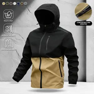 Men's Casual Windproof Waterproof Drawstring Zip-up Hoodie Jacket Classic Racing Sport Coat Durable Stylish for Car Enthusiasts Everyday Wear All Seasons Long Sleeve Athletic Techwear Athleisure Style Daily Outdoor Wear