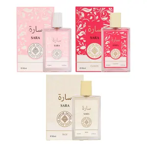 Royal Fragrance Bundle of Sara, Sara Candy, and Sara Moi Perfume for Women Eau de Parfum 90ml 3.0 fl.oz. Light-Scented Layering Fragrance with Orchid, Heliotrope, Tangerine, Vanilla, Musk, and Sandalwood Notes