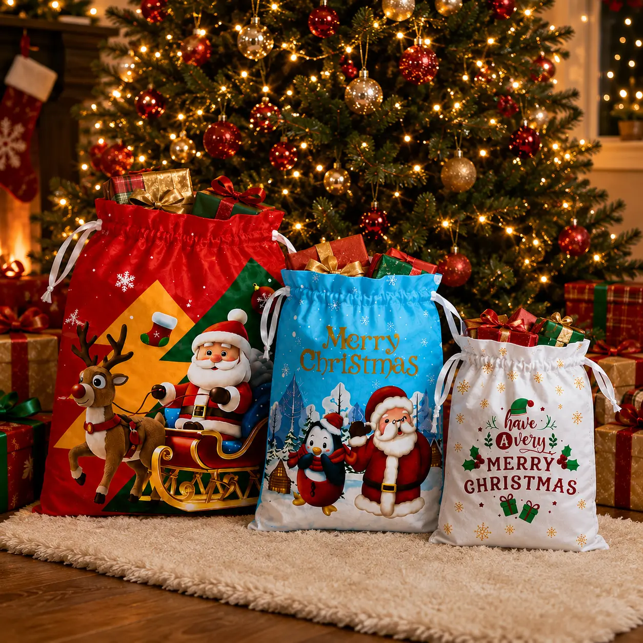 Wrapping Gift Bags (Pack of 3)