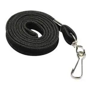 Baumgartens  Flat Lanyards- With Hook- 36 in. L- 100-BX- Black
