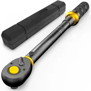1/2-Inch Drive Torque Wrench with Upgraded Lock Ring, ±3% High Precision Click, 10-160 FT.LB (10-227 Nm), 2-Way 72-Tooth for Easier Adjustments, Ideal for Moto, Lug Nuts, Tires, Wheels, and Car Repair