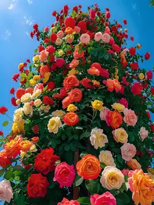 300 Mixed Color Climbing Rose Seeds Pack for Garden & Outdoor Planting – Suitable for Trellis, Fences & Yard Landscaping Projects – Bulk Flower Seed Collection – Seeds Only, Not Live Plants