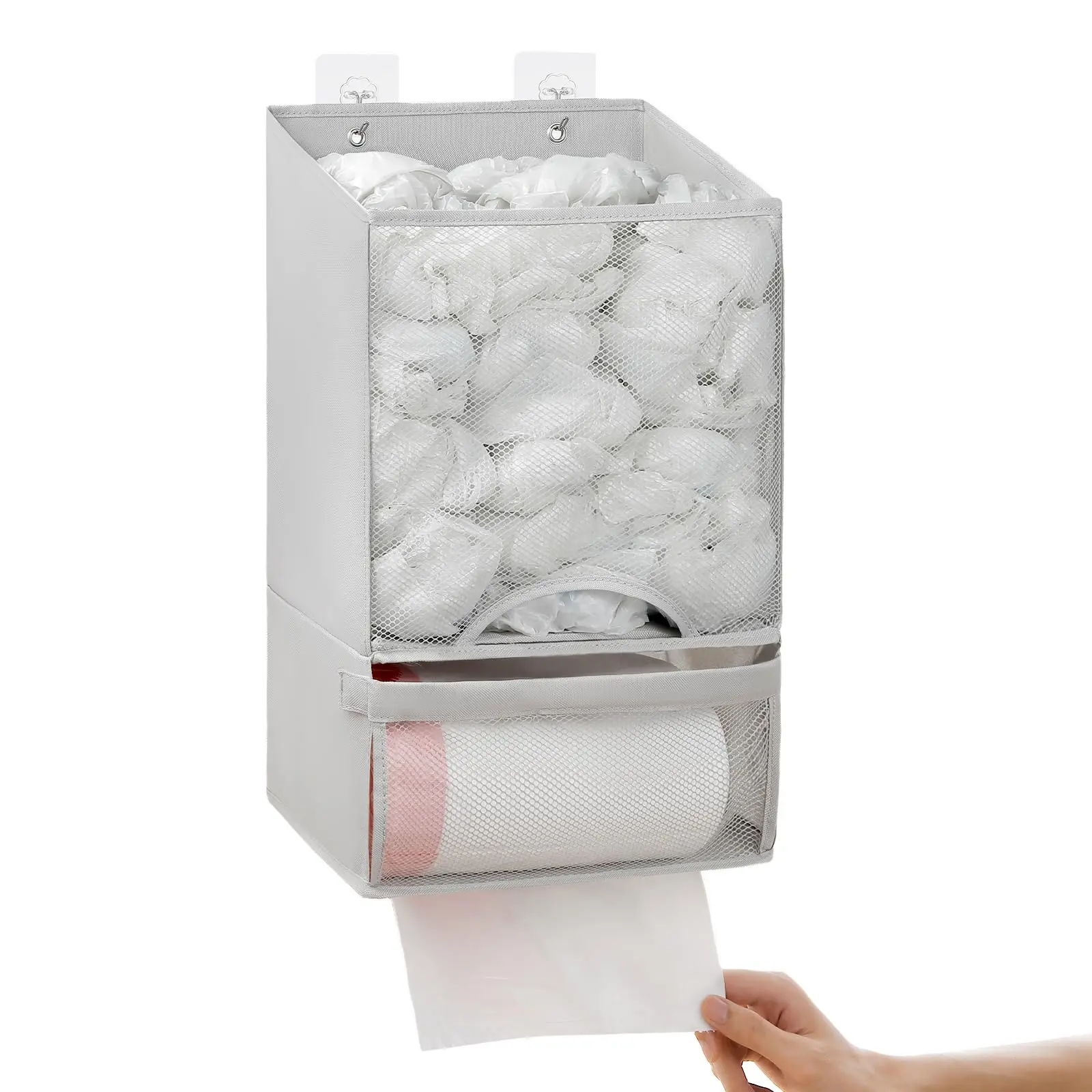 2-in-1 Oxford Cloth Wall-Mount Kitchen Accessories Bag Storage, Durable High-Capacity Waste & Recycling Organizer, Kitchen Space Saver sohochic